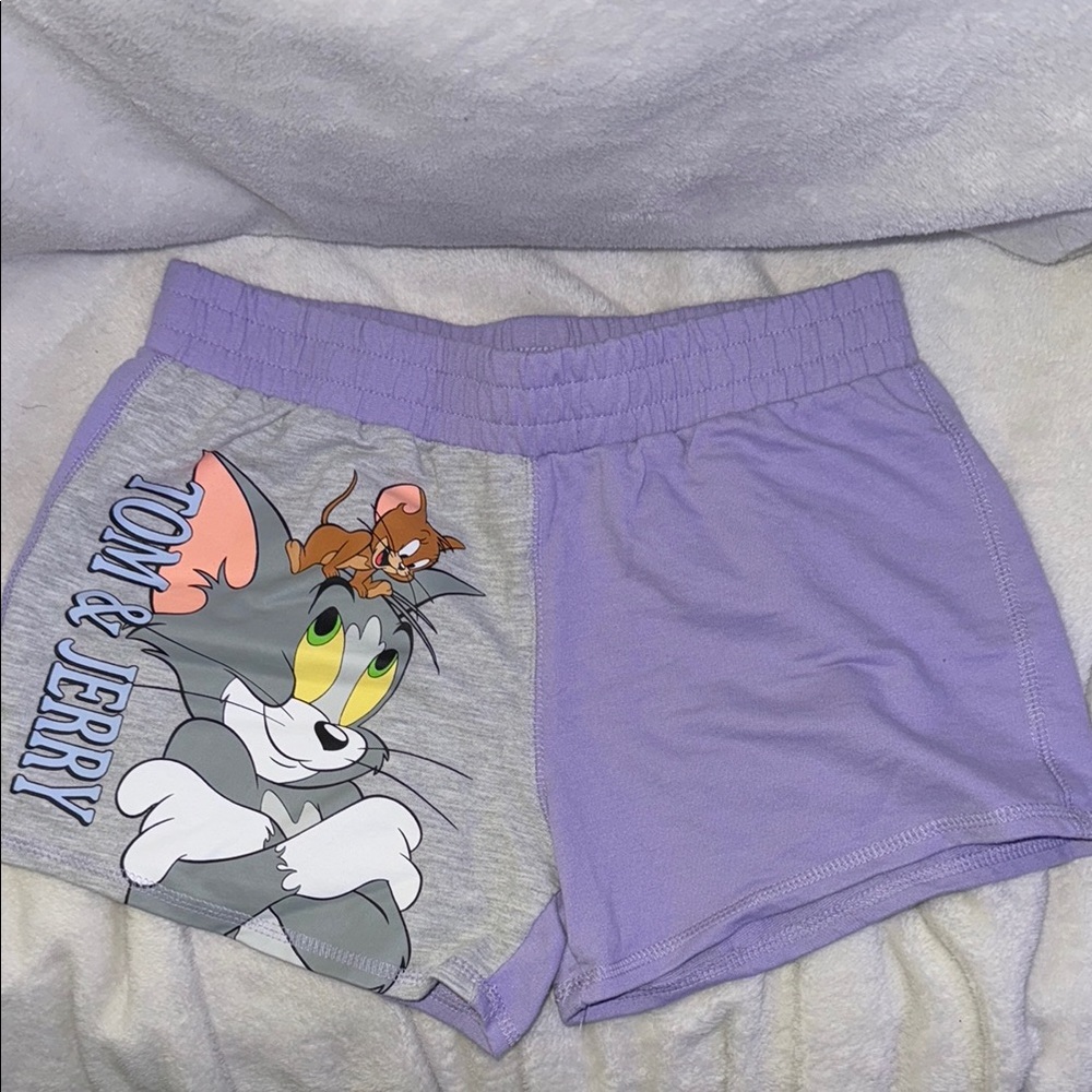 Tom & Jerry Purple Shorts